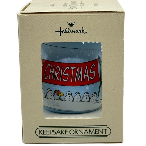 Hallmark Keepsake Ornament  Peanuts Snoopy Merry Christmas 1984 Collectible - Picture 6 of 10